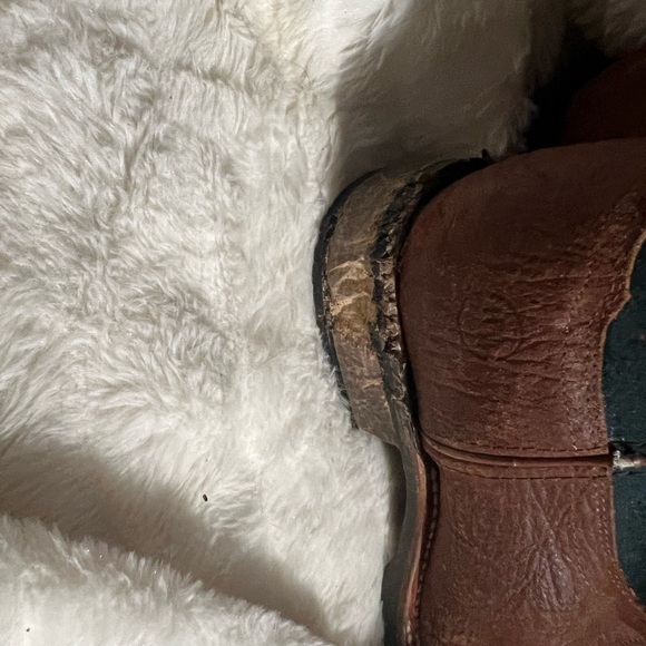 Double H Men's Roper Western Work Boots Size 7.5 EE - Picture 4 of 7